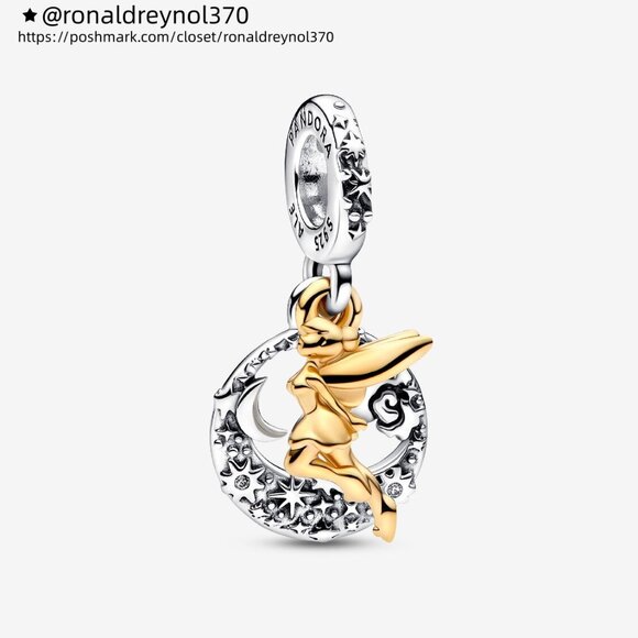 Pandora Disney Tinker Bell Celestial Night Dangle Charm - Picture 1 of 5